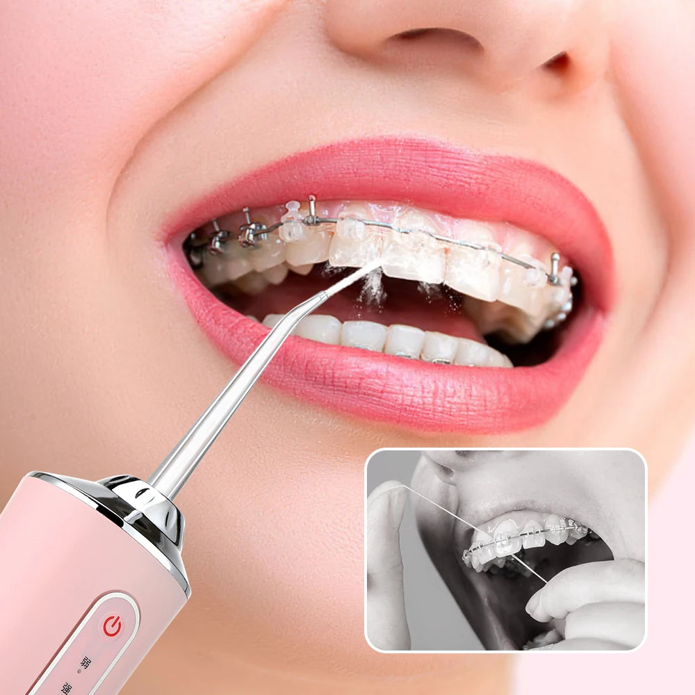 jets d'eau pour dentition, rechargeable, 3 modes et 4 jets