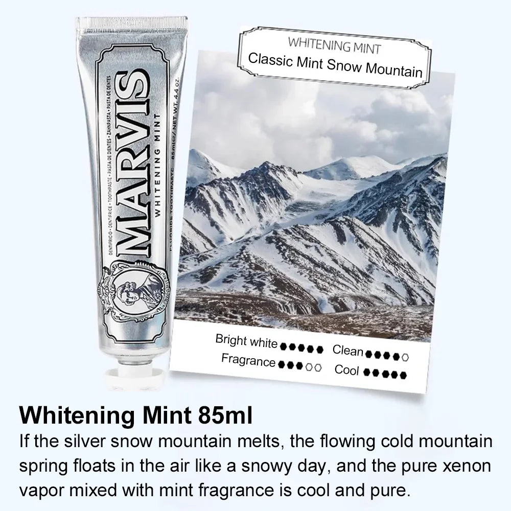 Dentifrice Marvis, Blanchiment Dentaire Naturelle