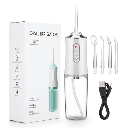 jets d'eau pour dentition, rechargeable, 3 modes et 4 jets